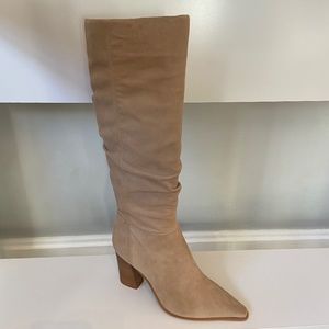 NEW Vince Camuto Derika Knee High Boots Beige- Women’s Size 8